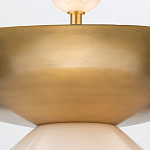 Подвесной светильник латунного цвета с конусовидным белым плафоном Quintiesse варинант исполнения - 11 | Loft Concept в Липецке