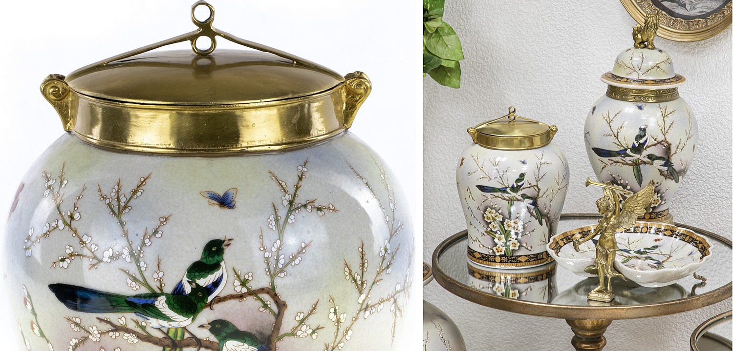 Ваза Magpies on Cherry Blossom Vase Ваза Magpies on Cherry Blossom Vase - Loft-Concept в Липецке