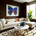 Дизайнерский журнальный столик чёрный с круглой столешницей Arycy варинант исполнения - 4 | Loft Concept в Липецке