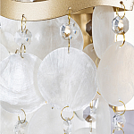 Бра с белыми перламутровыми подвесками и золотистыми волнистыми элементами SHELL варинант исполнения - 2 | Loft Concept в Липецке