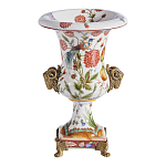 Ваза из фарфора с бронзовыми Овнами Bronze Aries варинант исполнения - 1 | Loft Concept в Липецке