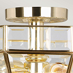 Потолочный светильник шестигранной формы с прозрачными стеклянным плафоном Elstead Lighting варинант исполнения - 10 | Loft Concept в Липецке