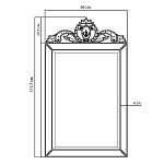 Зеркало настенное в раме Venetian Mirror варинант исполнения - 2 | Loft Concept в Липецке