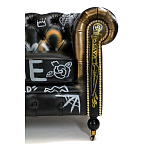 Диван в Лофт Честерфильд граффити из винтажной кожи GRAFFITI PARA Chesterfield варинант исполнения - 6 | Loft Concept в Липецке