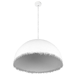 Подвесной светильник в форме купола белого цвета с ажурной бахромой Tactile Line варинант исполнения - 4 | Loft Concept в Липецке