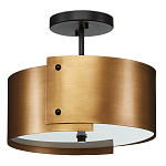 Потолочный светильник круглый светодиодный Semicircular Gold Panels старинная латунь варинант исполнения - 3 | Loft Concept в Липецке