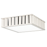 Потолочный светильник квадратный с гофрированным серебрянным абажуром Millennium варинант исполнения - 2 | Loft Concept в Липецке