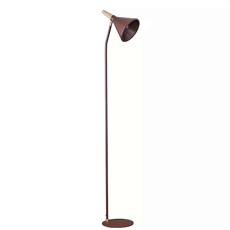 Торшер с конусообразным плафоном Plum Floor Lamp Сливовый Бежевый Торшер с конусообразным плафоном Plum Floor Lamp Сливовый Бежевый в Липецке | Loft Concept