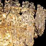 Люстра многоярусная с объемными прозрачными цветами Hanging Flowers варинант исполнения - 5 | Loft Concept в Липецке