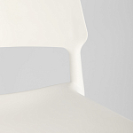 Пластиковый стул на ножках из массива бука Ferret White варинант исполнения - 9 | Loft Concept в Липецке