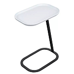 Столик приставной с прямоугольной серой столешницей Steel Stable Table варинант исполнения - 2 | Loft Concept в Липецке