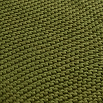 Плед из хлопка жемчужной вязки оливкового цвета Waffle Comfort варинант исполнения - 3 | Loft Concept в Липецке