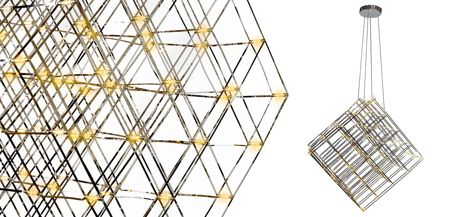 Люстра Moooi Tesseract Yellow lamp M Люстра Moooi Tesseract Yellow lamp M - Loft-Concept в Липецке
