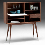 Дизайнерский комод-буфет на высоких ножках с выдвижными ящиками и открытыми полками Joshar варинант исполнения - 2 | Loft Concept в Липецке