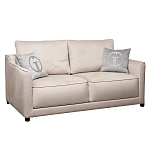 Диван двухместный раскладной светло-серый с кантом Pride варинант исполнения - 1 | Loft Concept в Липецке