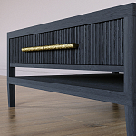 Кофейный стол Primo с двумя ящиками Черный дуб варинант исполнения - 5 | Loft Concept в Липецке