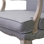 Кресло Aubrey Classical Armchair grey flax варинант исполнения - 4 | Loft Concept в Липецке