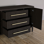 Буфет Primo с тремя ящиками и двумя фасадами Темный орех варинант исполнения - 4 | Loft Concept в Липецке