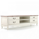 ТВ-тумба в стиле прованс из массива берёзы Interiors Romance варинант исполнения - 2 | Loft Concept в Липецке