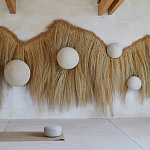 Большая дизайнерская Инсталляция из соломы RAFFIA Installation  варинант исполнения - 2 | Loft Concept в Липецке