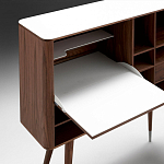 Дизайнерский комод-буфет на высоких ножках с выдвижными ящиками и открытыми полками Joshar варинант исполнения - 4 | Loft Concept в Липецке