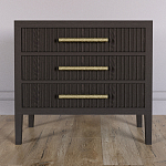 Тумба Primo  с тремя ящиками шпон темный орех варинант исполнения - 2 | Loft Concept в Липецке