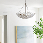 Люстра декорированная цветами из стекла Lightness of Flowers варинант исполнения - 3 | Loft Concept в Липецке