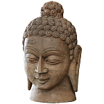 Статуэтка из камня Голова Будды Stone Buddha Head варинант исполнения - 2 | Loft Concept в Липецке