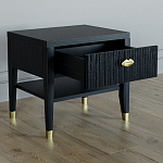 Прикроватная тумбочка с ящиком Elsa Dreams Black варинант исполнения - 2 | Loft Concept в Липецке