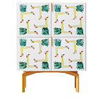 Тумба  с рисунком Short Pina Colada Orange варинант исполнения - 1 | Loft Concept в Липецке