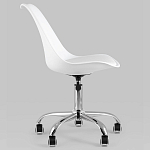 Офисный стул на металлическом основании EGGERY White пластик варинант исполнения - 3 | Loft Concept в Липецке