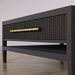 Кофейный стол Primo с двумя ящиками Темный орех варинант исполнения - 5 | Loft Concept в Липецке