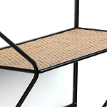 Настенная вешалка с полкой из ротанга Bourn Shelf-hanger варинант исполнения - 4 | Loft Concept в Липецке