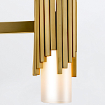 Люстра цвета латунь с 4-мя матовыми цилиндрическими плафонами Elstead Lighting варинант исполнения - 4 | Loft Concept в Липецке