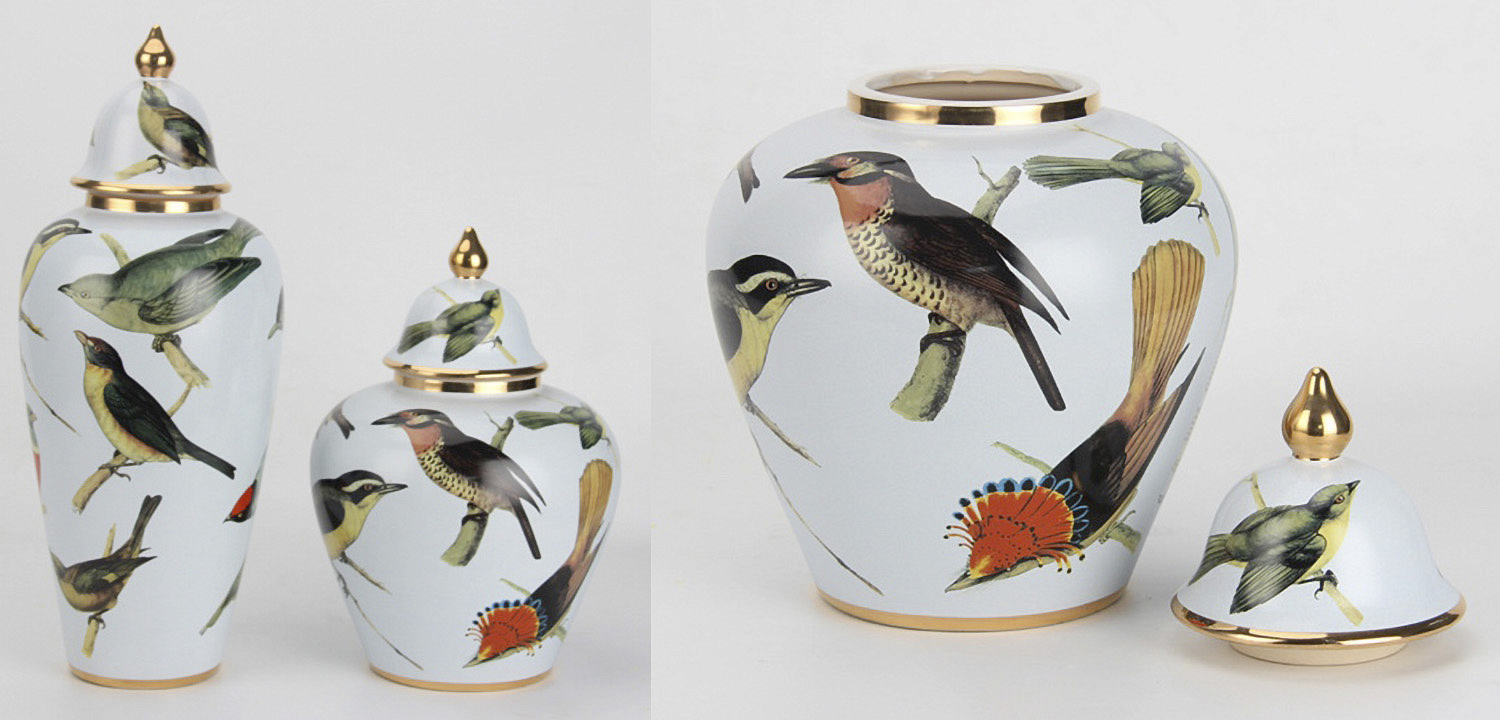 Ваза Blue Birds small Ваза Blue Birds small - Loft-Concept в Липецке