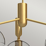 Люстра с 3-мя прозрачными полусферическими плафонами из стекла Alora Mood варинант исполнения - 3 | Loft Concept в Липецке