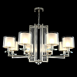 Люстра с 8-ю цилиндрическими плафонами из стекла Laurent варинант исполнения - 8 | Loft Concept в Липецке