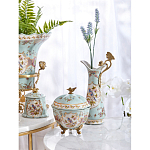 Шкатулка голубого цвета с цветочными орнаментами Blue Garden варинант исполнения - 6 | Loft Concept в Липецке