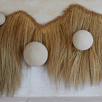 Большая дизайнерская Инсталляция из соломы RAFFIA Installation  варинант исполнения - 5 | Loft Concept в Липецке