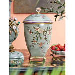 Ваза с крышкой и цветочным узором Genuine Chinese Classics варинант исполнения - 2 | Loft Concept в Липецке