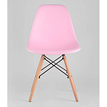 Пластиковый стул на ножках из массива бука Eames Pink варинант исполнения - 4 | Loft Concept в Липецке