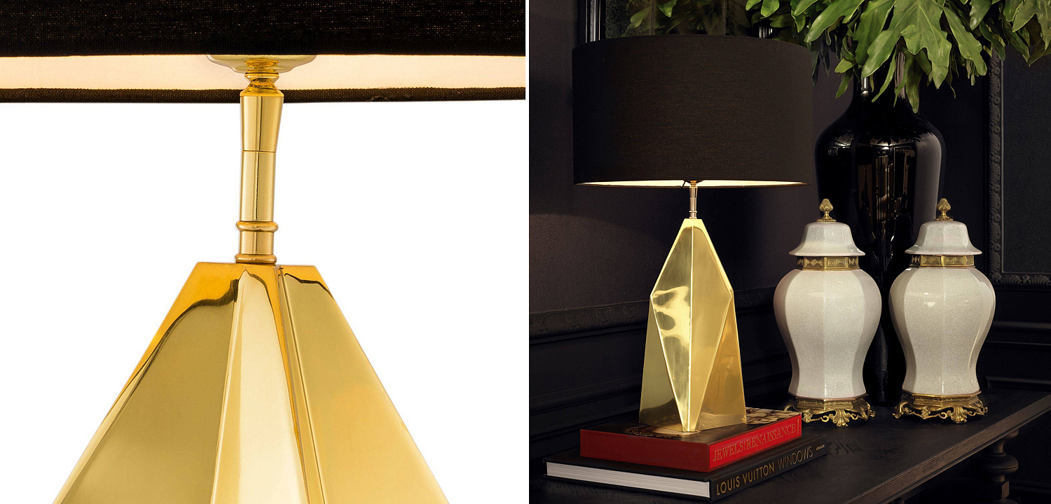 Настольная лампа Eichholtz Table Lamp Setai brass Настольная лампа Eichholtz Table Lamp Setai brass - Loft-Concept в Липецке