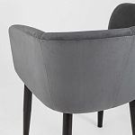 Мягкое кресло на металлических ножках Shaggy Dark Grey варинант исполнения - 6 | Loft Concept в Липецке