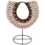 Этническое ожерелье из ракушек и бус Aboriginal Ethnic Necklace Beige Red варинант исполнения - 1 | Loft Concept в Липецке