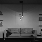 Подвесной светильник The column of light варинант исполнения - 6 | Loft Concept в Липецке