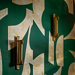 Обои ручная роспись в стиле Арт-деко Symphony Original colourway on Jade silk dupion варинант исполнения - 2 | Loft Concept в Липецке