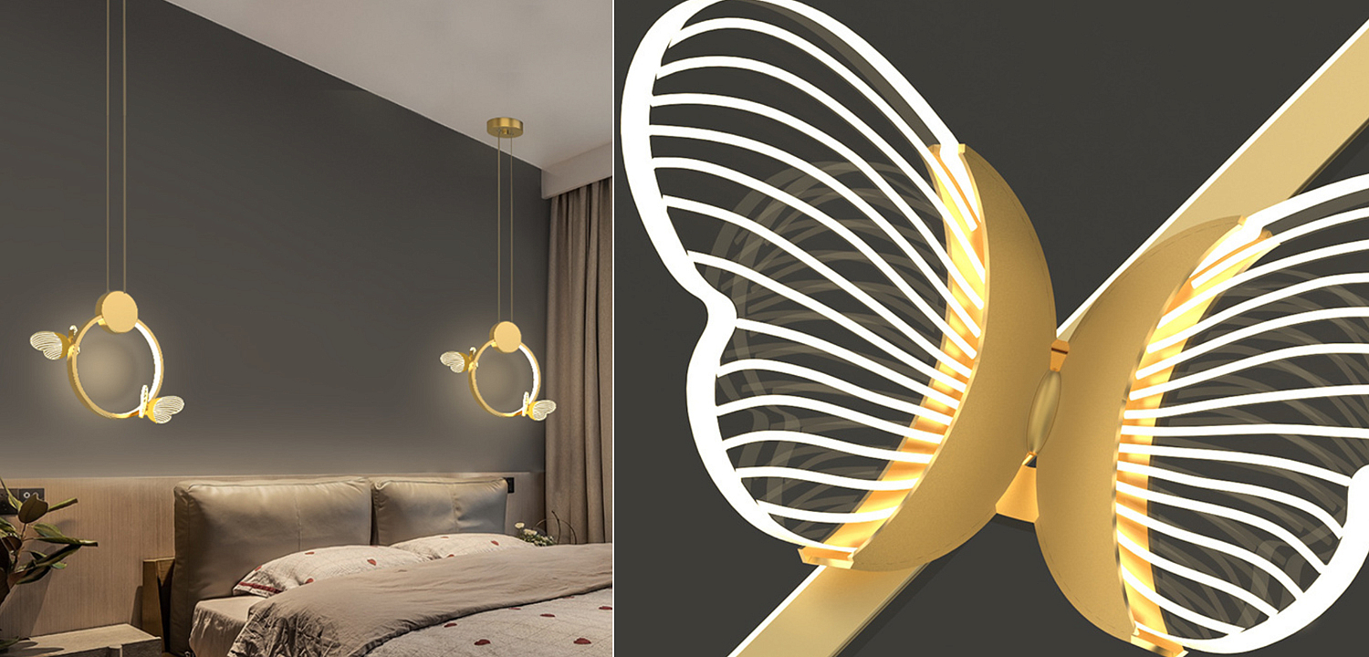 Светильник Butterfly Gold Circle Светильник Butterfly Gold Circle - Loft-Concept в Липецке