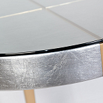 Столик журнальный серебристый с круглой столешницей Showing Refinement варинант исполнения - 1 | Loft Concept в Липецке