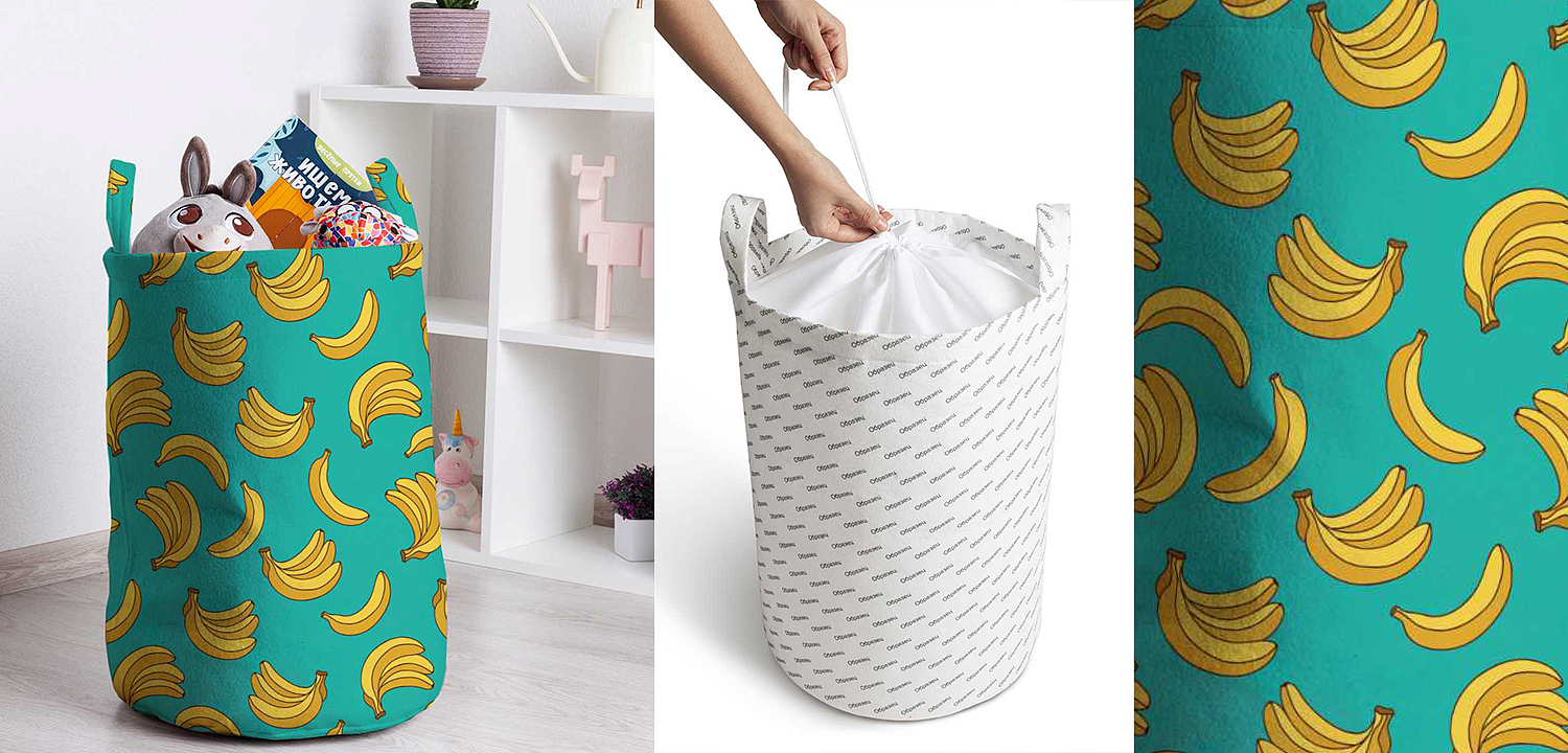Корзина Bananas Pattern Basket Корзина Bananas Pattern Basket - Loft-Concept в Липецке