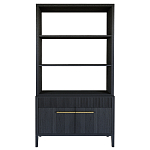 Стеллаж Primo с ящиками Черный дуб  варинант исполнения - 8 | Loft Concept в Липецке